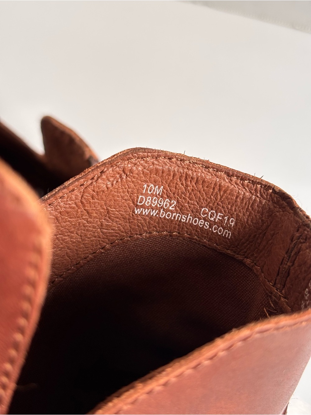 Born Kerri Ankle Booties Women's Sz 10M Brown Leather Comfort Back Zip Round Toe - Picture 15 of 15